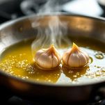 padella con olio e aglio