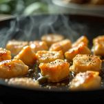 bocconcini di pollo in padella