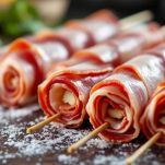 Involtini di carne su spiedini