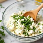 Ripieno di formaggio e cipolla