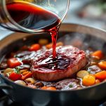 Sfumatura con vino Barolo