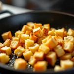 Crostini di pane dorati e croccanti