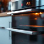 Forno acceso impostato a 190 gradi.