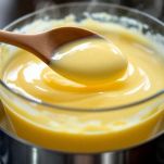 Crema al limone densa in cottura.