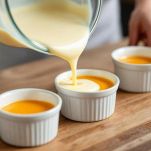 Stampini riempiti con caramello e crema.