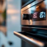 Forno impostato a 180 gradi pronto per la cottura.