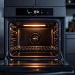 Forno impostato a 150 gradi per cuocere la meringa.