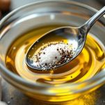 Ciotoline con olio condito con sale e pepe.