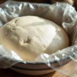 Impasto che lievita coperto da pellicola.