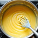 Polenta che cuoce diventando omogenea.