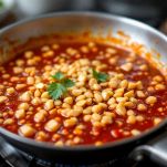 Composto frullato che cuoce fino a diventare sciropposo.