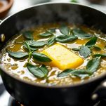 Pentolino con burro e salvia in fusione.