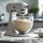 Impasto per friselle nel boccale del Bimby.