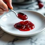 Test della consistenza della confettura su piattino.