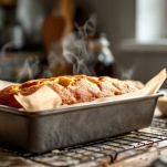 Plumcake raffredda nello stampo.