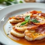 Saltimbocca alla romana serviti caldi.