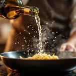 Seppie sfumate con vino in casseruola.