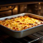 Sformato di patate dorato in forno.