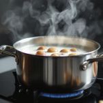 Castagne in cottura lenta nel latte.