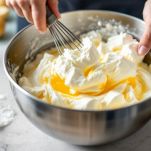 Albumi a neve incorporati all’impasto.