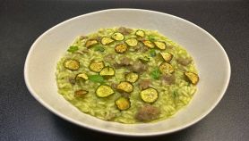 Risotto di zucchine e salsiccia