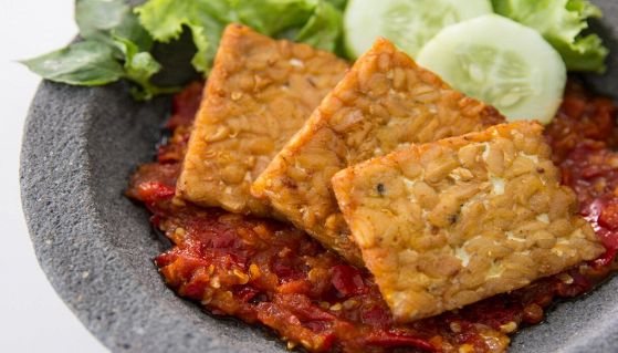 tempeh piatto tipico indonesiano