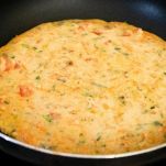 Frittata a cuocere