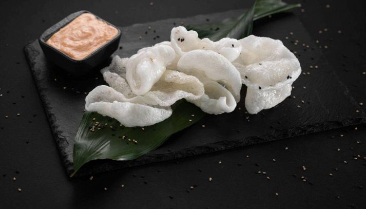 Chips di riso croccanti