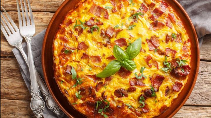 Frittata con pancetta
