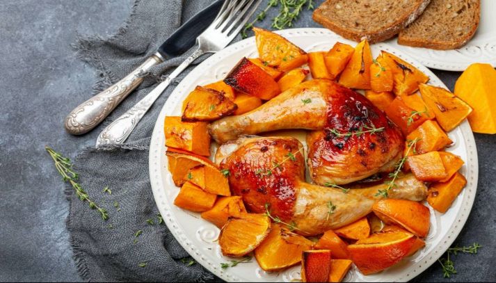 Pollo alla zucca