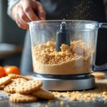 Biscotti ridotti in polvere fine