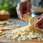 Taralli ridotti in polvere