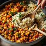 Couscous con ragù di verdure