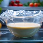 Pastella coperta in ciotola