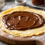 Crêpe con Nutella spalmata