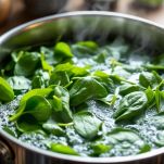 Spinaci lessati e strizzati