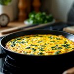 Frittata pronta da tagliare