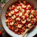 Gamberi con pomodori