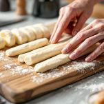 Impasto diviso in filoncini