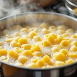 Pentola con acqua bollente