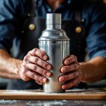 Cocktail versato nei bicchieri