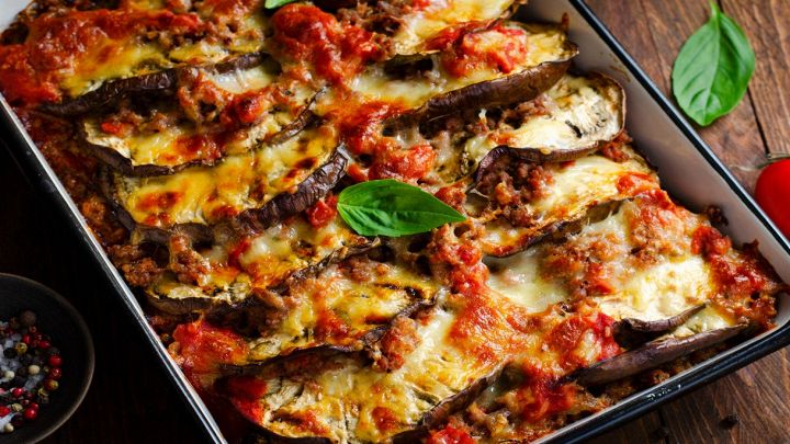Melanzane alla parmigiana in teglia