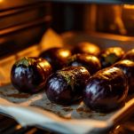 Melanzane in forno su teglia