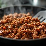 Carne macinata in padella