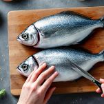 Pesce eviscerato e lavato