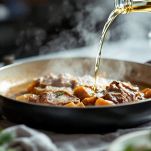 Fondo di cottura ricco