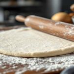 Impasto steso sul piano infarinato