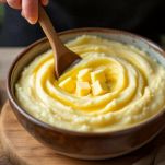 Patate lessate ridotte in purea