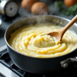 Composto scaldato sul fuoco