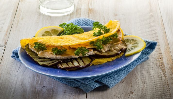 piadina con pollo e melanzane